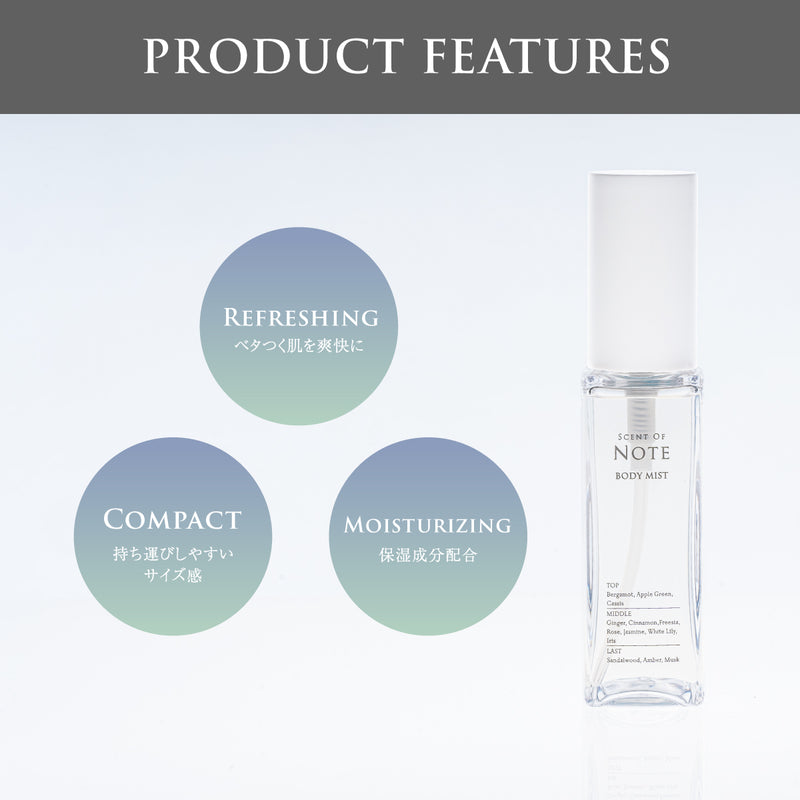 【1+1】SCENT OF NOTE/ETERNAL BODY MIST